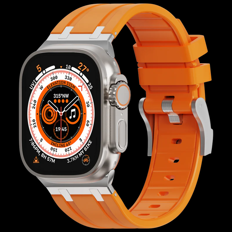 Silver Adapter-Orange Band